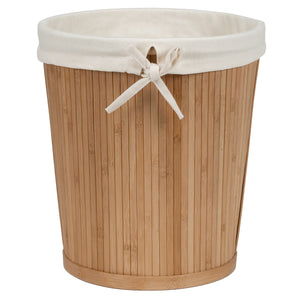 Creative Ware Home Lined Bamboo Wastebasket