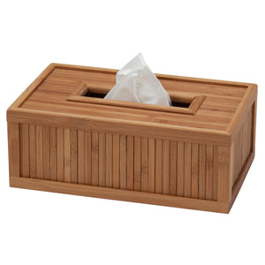 Creative Ware Home Flat Bamboo Tissue Box