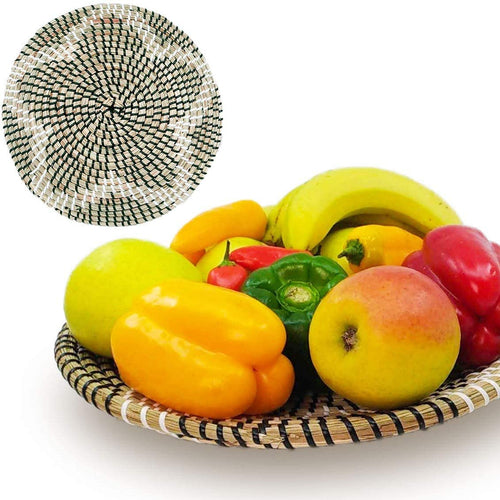 Ann Lee Design Natural Woven Fruit Basket Bowl