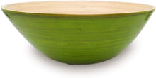 Ann Lee Core Wooden Bamboo Extra Large Serving Bowl (Celadon Green)