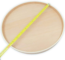 Ann Lee Design Simple Round Rigid Wood Tray (11.8", Beech)