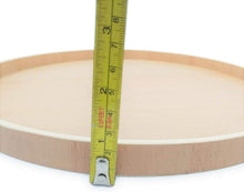 Ann Lee Design Simple Round Rigid Wood Tray (11.8", Beech)