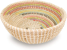 Ann Lee Design Natural Seagrass Fruit Bowl (Rainbow)