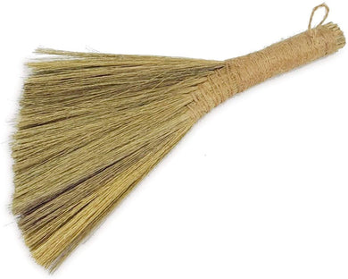 Ann Lee Design Natural Whisk Sweeping Hand Handle Broom (Small and Short, Plain)
