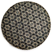 Ann Lee Design Round Serving Trays (Black Flower Life Serving Tray)